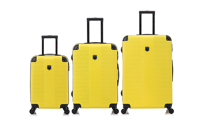 3 סט 3 מזוודות קשיחות SWISS BAG דגם DELUXE 3.0 - צבעים לבחירה 