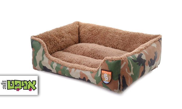 2 אניפט: מיטה לכלב דגם Camo - מידות לבחירה