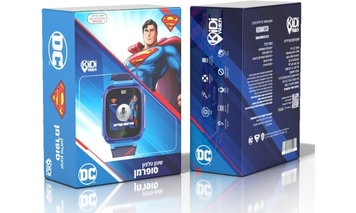 3 שעון טלפון חכם KIDIWATCH עם SIM דגם Kidi Friends סופרמן