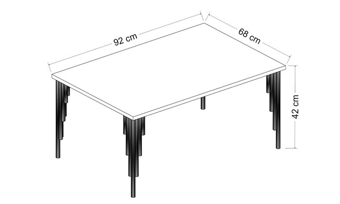 4 שולחן סלון Tudo Design דגם דריה