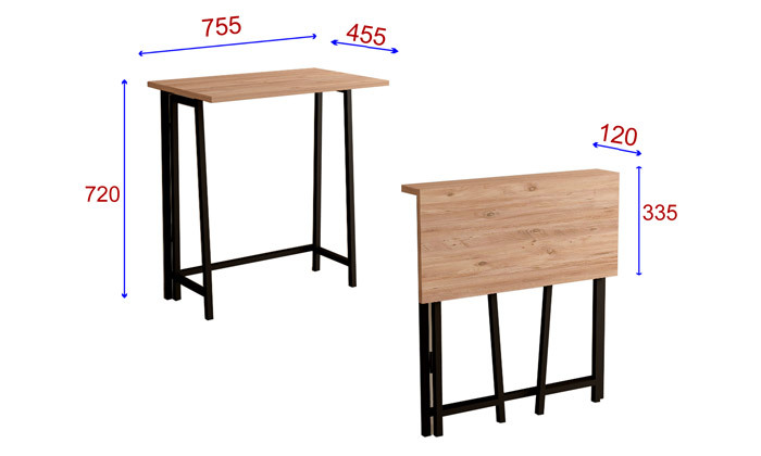 4 שולחן מתקפל TUDO DESIGN דגם מסימו