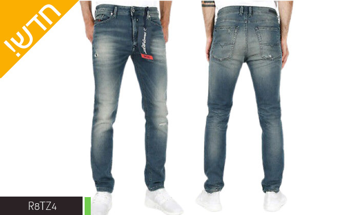 5 מכנסי ג'ינס ארוכים לגברים דיזל DIESEL - דגמים לבחירה