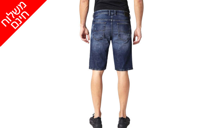 4 מכנסי ג'ינס קצרים לגבר דיזל DIESEL