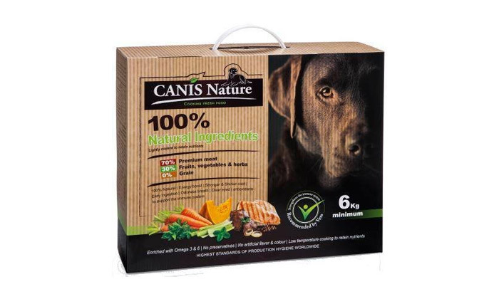 3 3 מארזים מזון מבושל לכלבים Canis Nature