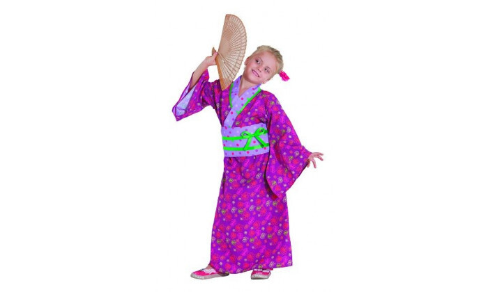 5 תחפושות לילדים: תלבושת יפנית מסורתית ורודה