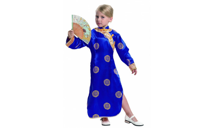 1 תחפושות לילדים: תלבושת סינית מסורתית - צבע כחול