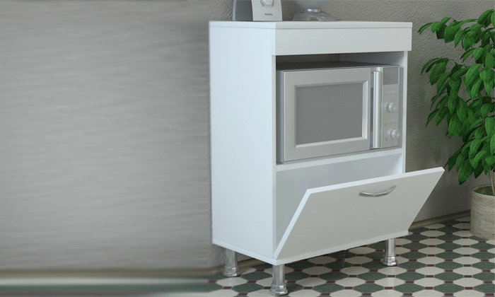 4 ארון שירות למטבח דגם MERKUR עם מקום למיקרוגל