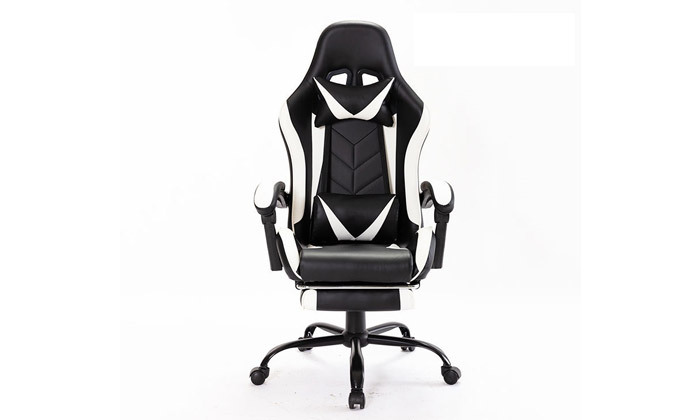 3 כיסא גיימינג עם כרית עיסוי והדום נשלף דגם מולטי גיימר - צבעים לבחירה