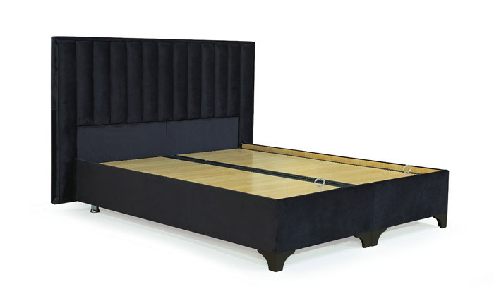 4 מיטה זוגית עם ארגז מצעים קשיח Vitorio Divani, דגם קונסטה