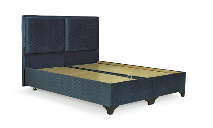 4 מיטה זוגית עם ארגז מצעים קשיח Vitorio Divani, דגם סיזר