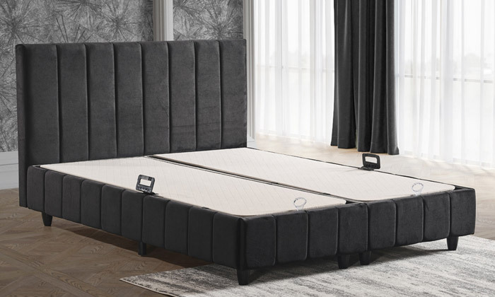 3 מיטה זוגית עם ארגז HOME DECOR דגם שרון - גודל לבחירה ואופציה למזרן