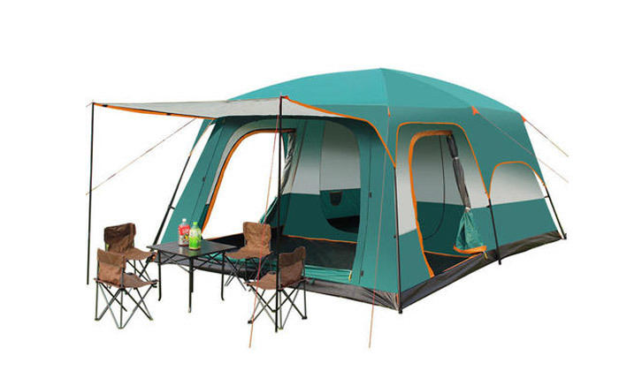 2 אוהל קמפינג משפחתי עם 2 חדרים 430x305 ס"מ PLAYA
