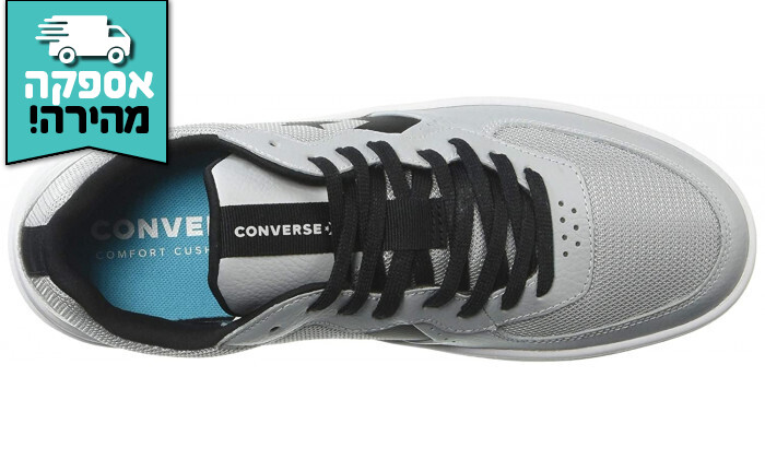 5 נעלי סניקרס לגברים קונברס CONVERSE בצבע לבן-שחור