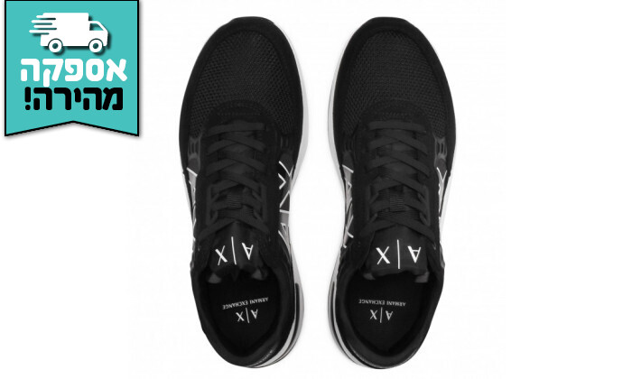 6 נעלי סניקרס לגברים ארמני Armani Exchange בצבע שחור
