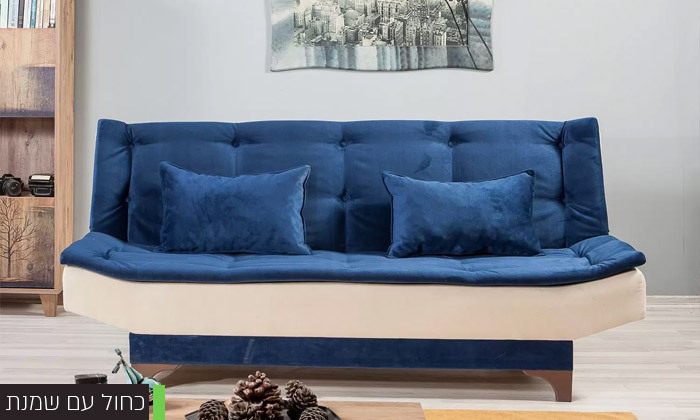 13 ספה תלת מושבית נפתחת למיטה דגם סנואו - צבעים לבחירה