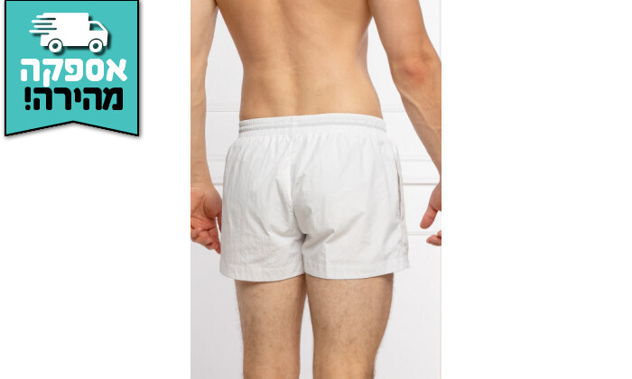 3 מכנסי בגד ים לגברים HUGO BOSS דגם Moonyey - לבן