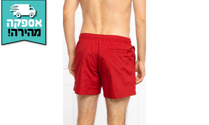 4 מכנסי בגד ים לגברים HUGO BOSS דגם Dominica - אדום