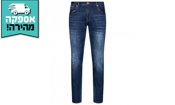 5 מכנסי ג'ינס לגברים ARMANI EXCHANGE מסדרת Slim Fit - כחול כהה