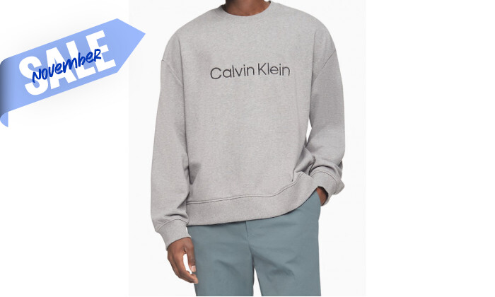 1 סווטשירט לגברים Calvin Klein - אפור