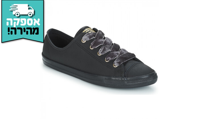 4 נעלי אולסטאר לנשים ALL STAR CONVERSE בצבע שחור