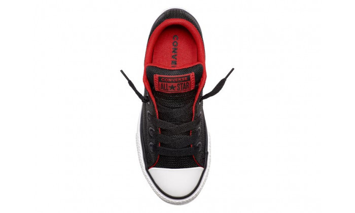 5 נעלי אולסטאר לילדים ולילדות ALL STAR CONVERSE בצבע שחור-אדום