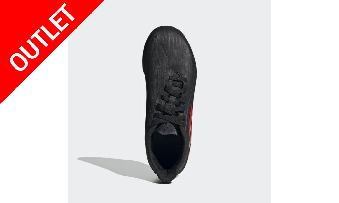 4 נעלי סניקרס לילדים ולילדות אדידס adidas דגם DEPORTIVO TF J בצבע שחור-אדום