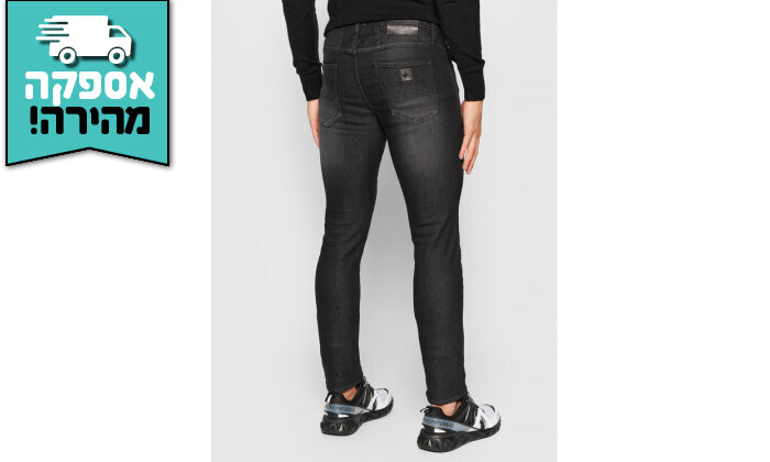 3 מכנסי ג'ינס לגברים ARMANI EXCHANGE מסדרת Slim Fit - שחור