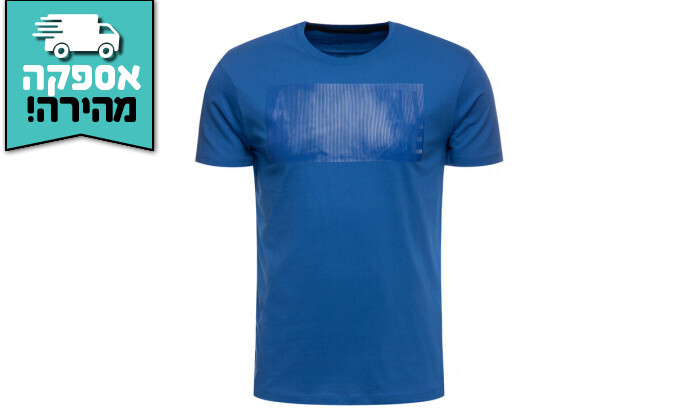 3 חולצת טישרט לגברים ARMANI EXCHANGE - צבע כחול