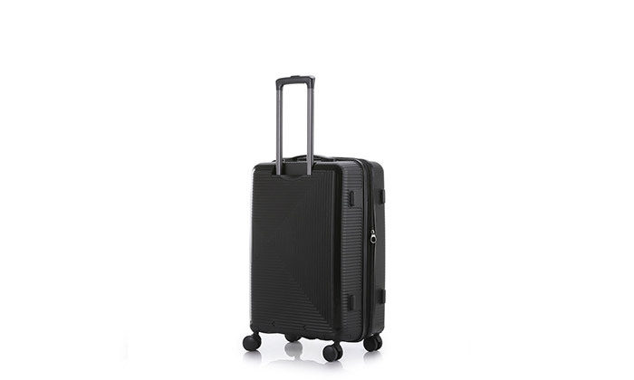 18 שלישיית מזוודות SWISS VOYAGER דגם בוסטון, כולל תיק איפור מתנה