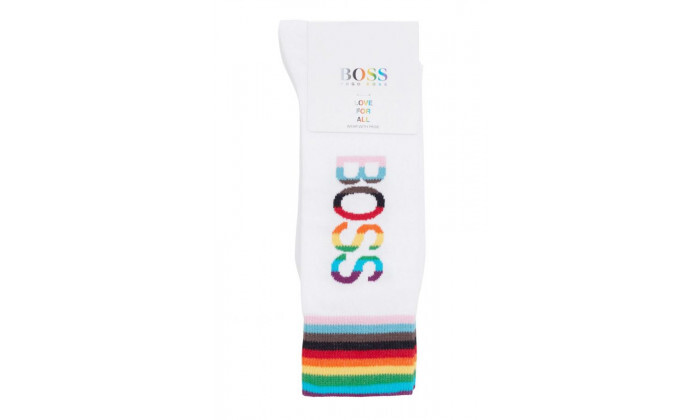 3 מארז 2 זוגות גרביים לגברים HUGO BOSS דגם Logo Socks - לבן