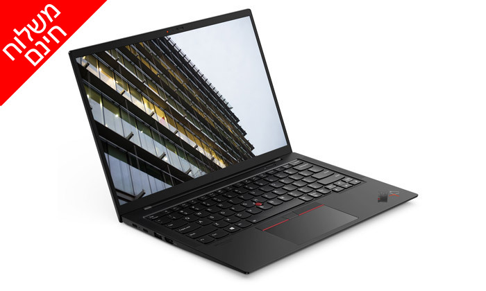6 מחשב נייד חדש Lenovo דגם ThinkPad X1 Carbon עם מסך מגע "14, זיכרון 16GB ומעבד i7