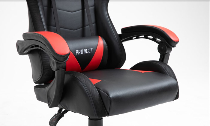 4 כיסא גיימרים PROJECT דגם Delta עם תאורת RGB ורמקול מובנה