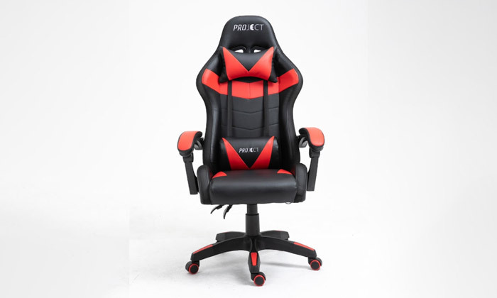 5 כיסא גיימרים PROJECT דגם Delta עם תאורת RGB ורמקול מובנה