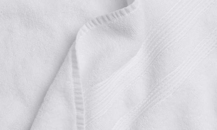 3 סט 6 מגבות לגוף ולפנים דגם ספא הילטון - צבע לבן