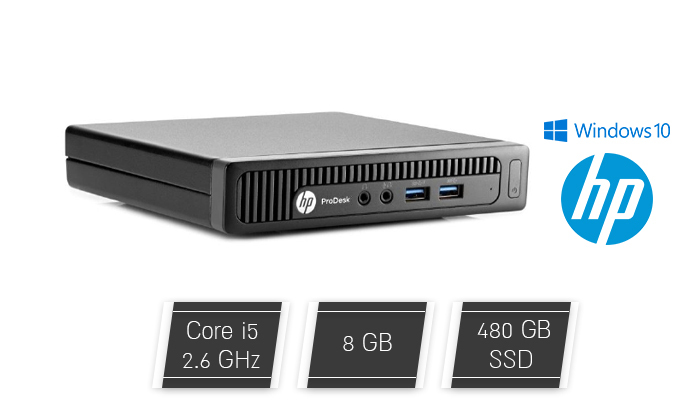 2 HP: מחשב נייח מחודש דגם 600 G1 PRO עם זיכרון 8GB, דיסק קשיח 480GB SSD ומעבד i5