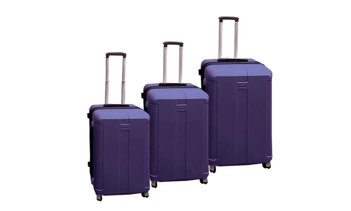 3 3 מזוודות קשיחות "20, "24 ו-"28 CAMPTOWN - צבע לבחירה