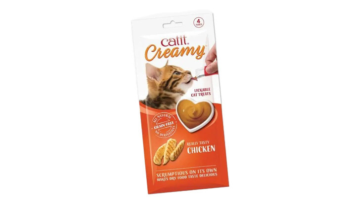 3 אניפט: מארז ​12/24 מעדנים לחתול Catit Creamy - טעמים לבחירה