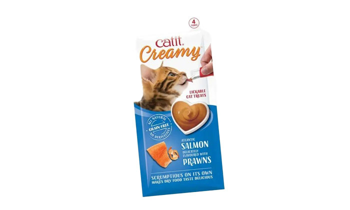 4 אניפט: מארז ​12/24 מעדנים לחתול Catit Creamy - טעמים לבחירה