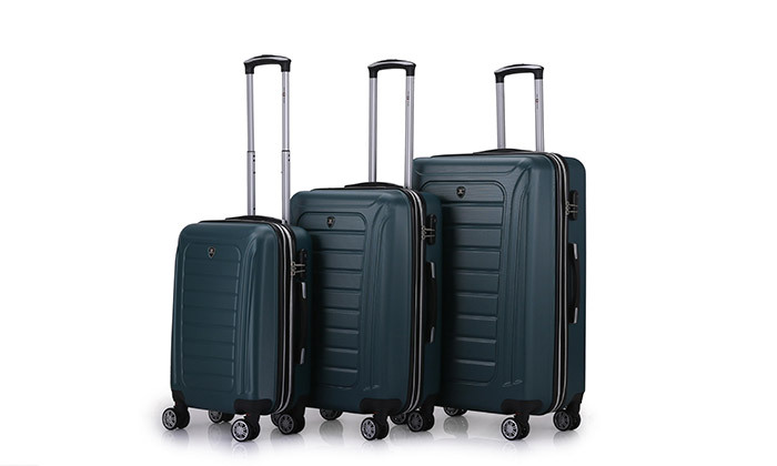 3 שלישיית מזוודות 20, 25 ו-29 אינץ' SWISS VOYAGER דגם WINTON