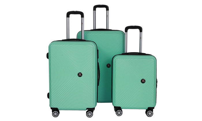 4 סט 3 מזוודות קשיחות "20, "25 ו-"30 SWISS VOYAGER - צבעים לבחירה