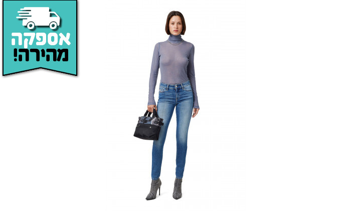 4 מכנסי ג'ינס לנשים DIESEL דגם SLANDY בצבע כחול