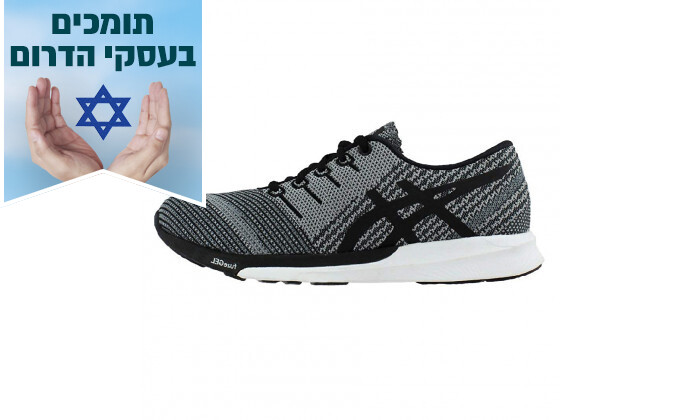 1 נעלי ריצה לנשים אסיקס Asics דגם FUZEX KNIT - אפור
