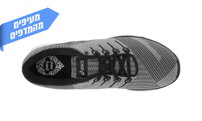 4 נעלי ריצה לנשים אסיקס Asics דגם FUZEX KNIT - אפור