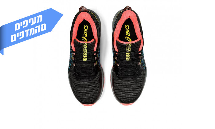 5 נעלי ריצה לנשים אסיקס Asics דגם GEL-VENTURE 8 בצבע שחור