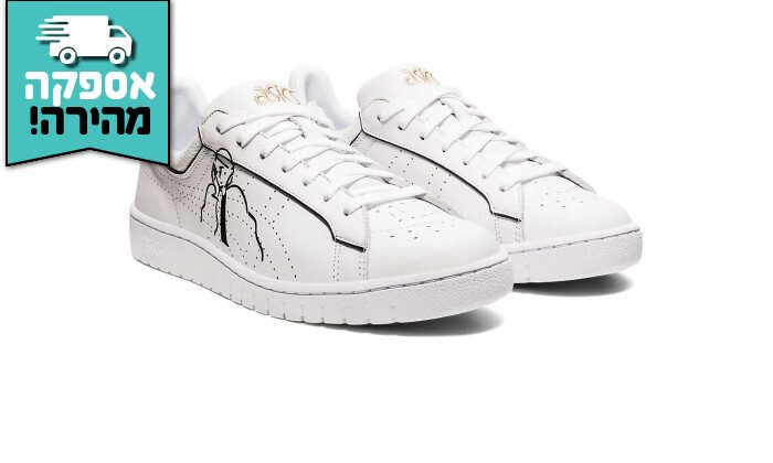 4 נעלי סניקרס לנשים ולגברים אסיקס Asics, דגם GEL-PTG בצבע לבן