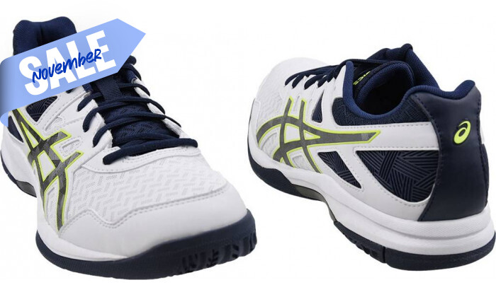 5 נעלי ספורט לגברים Asics דגם Gel Task 2 בצבע לבן-כחול