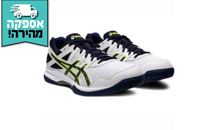4 נעלי ספורט לגברים Asics דגם Gel Task 2 בצבע לבן-כחול