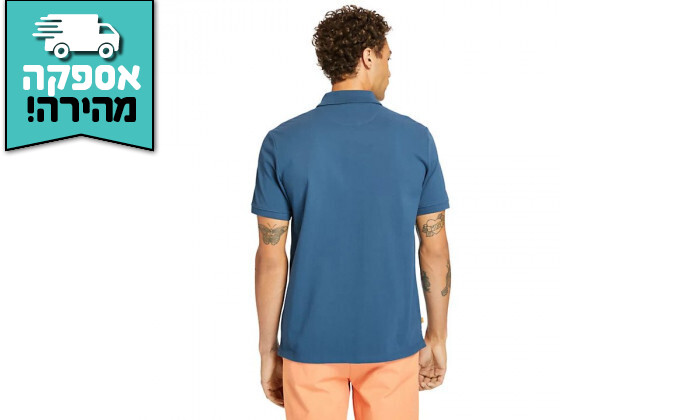 3 חולצת פולו לגבר Timberland דגם SS Mr Polo Reg - כחול