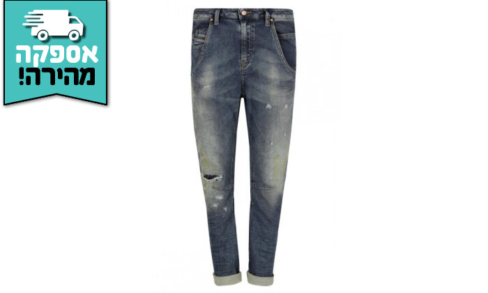 4 ג'ינס לנשים דיזל DIESEL דגם FAYZA-NE בצבע כחול