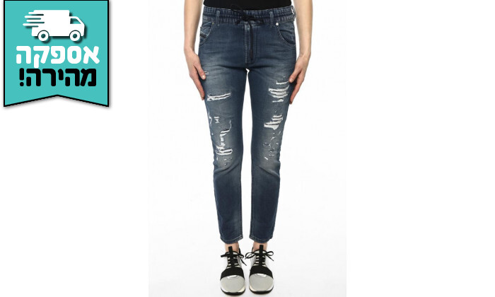 4 ג'ינס לנשים DIESEL דגם KRAILEY JOGGJEANS - כחול